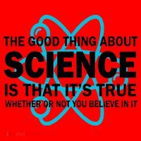 Good Thing About Science Is That It's True Santa Hat thumb 1