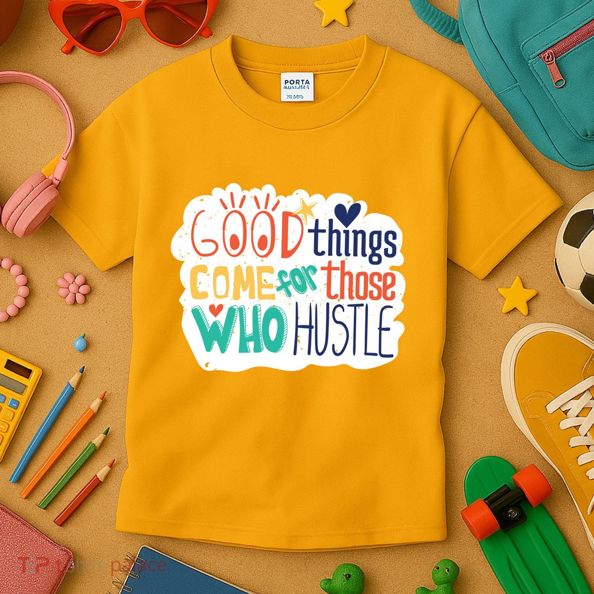 Good Things Come For Those Who Hustle Kids T-Shirt