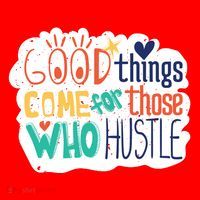 Good Things Come For Those Who Hustle Santa Hat thumb 1