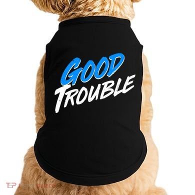 Good Trouble John Lewis Tribute Brush Stroke Doggie Tank