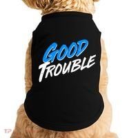 Good Trouble John Lewis Tribute Brush Stroke Doggie Tank thumb 0