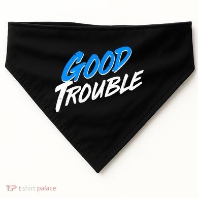 Good Trouble John Lewis Tribute Brush Stroke USA-Made Doggie Bandana