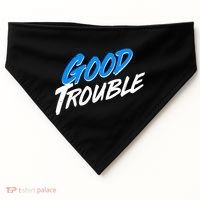 Good Trouble John Lewis Tribute Brush Stroke USA-Made Doggie Bandana thumb 0
