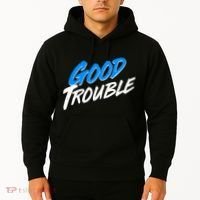 Good Trouble John Lewis Tribute Brush Stroke Hoodie thumb 2