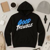 Good Trouble John Lewis Tribute Brush Stroke Hoodie thumb 3