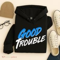 Good Trouble John Lewis Tribute Brush Stroke Hoodie thumb 4