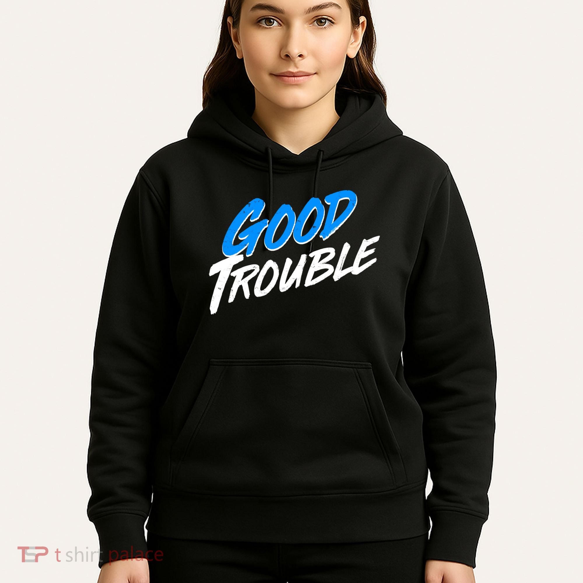 Good Trouble John Lewis Tribute Brush Stroke Hoodie