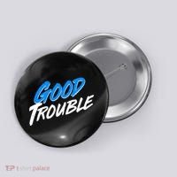 Good Trouble John Lewis Tribute Brush Stroke Button thumb 0