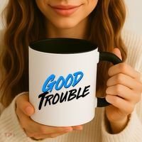 Good Trouble John Lewis Tribute Brush Stroke Coffee Mug thumb 3