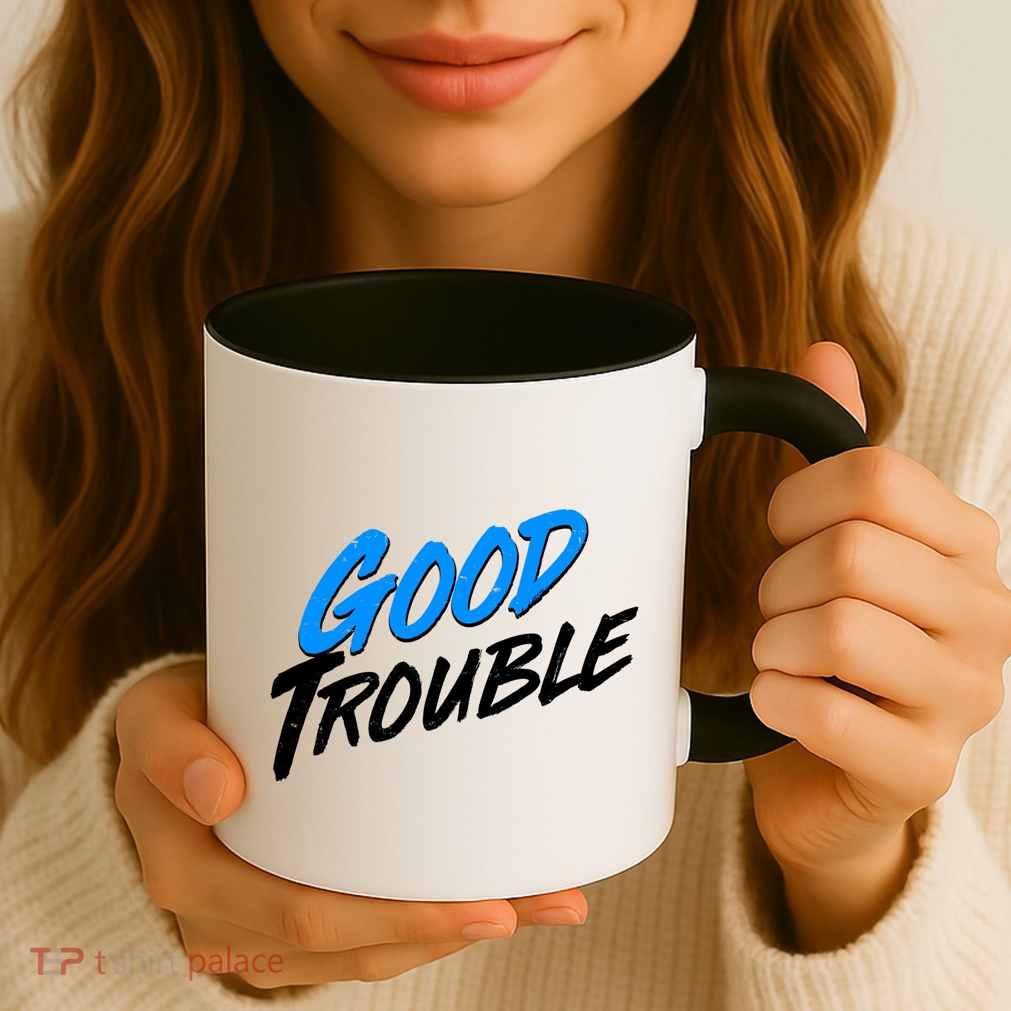 Good Trouble John Lewis Tribute Brush Stroke Coffee Mug