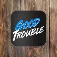 Good Trouble John Lewis Tribute Brush Stroke Coaster thumb 0