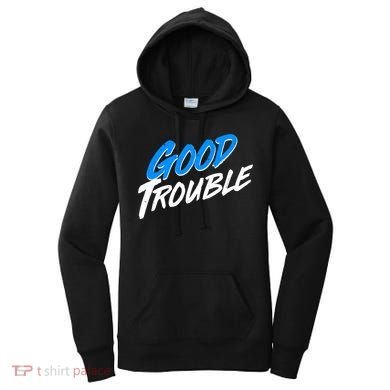 Good Trouble John Lewis Tribute Brush Stroke Women's Hoodie