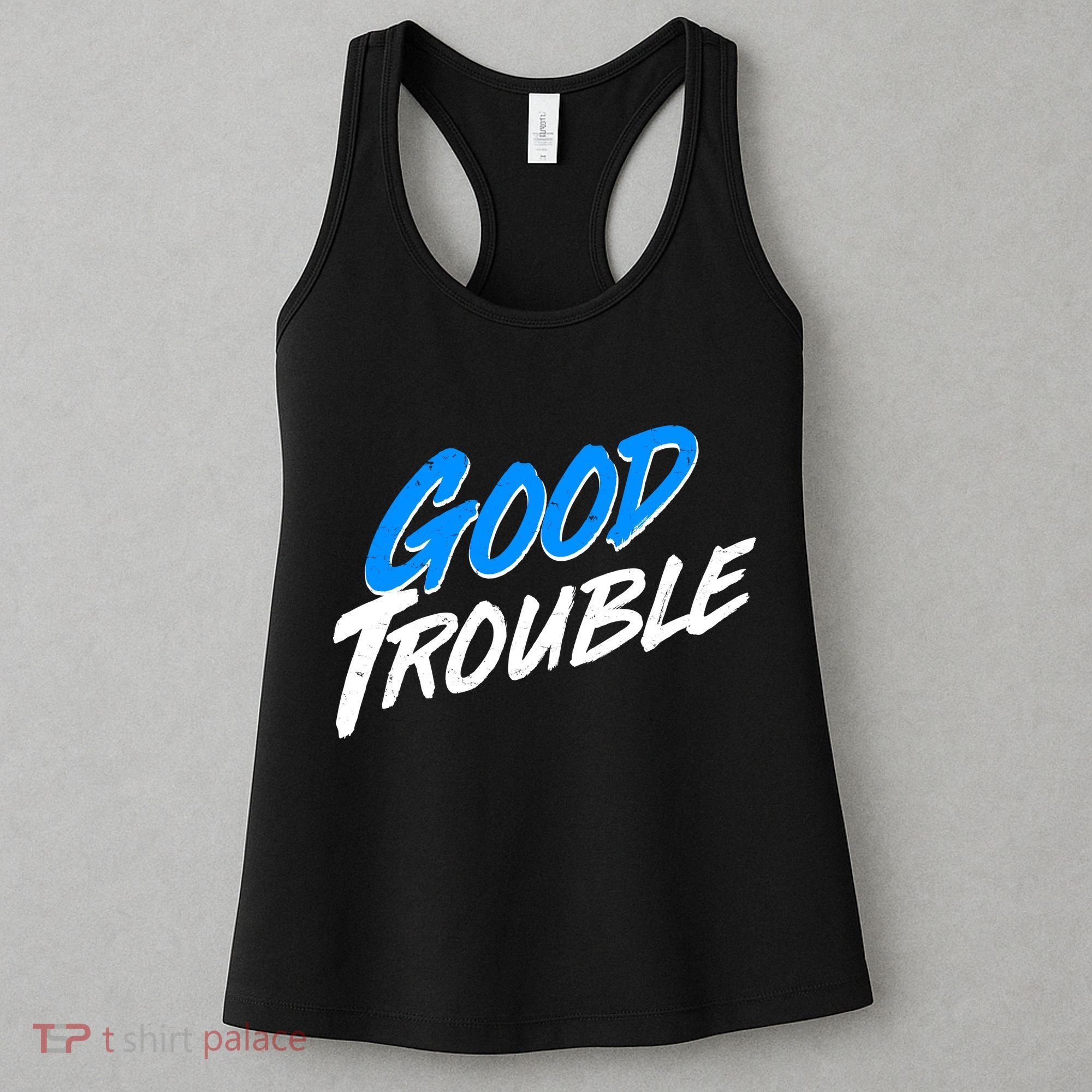 Good Trouble John Lewis Tribute Brush Stroke Women's Tank Top