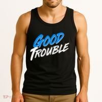 Good Trouble John Lewis Tribute Brush Stroke Tank Top thumb 3