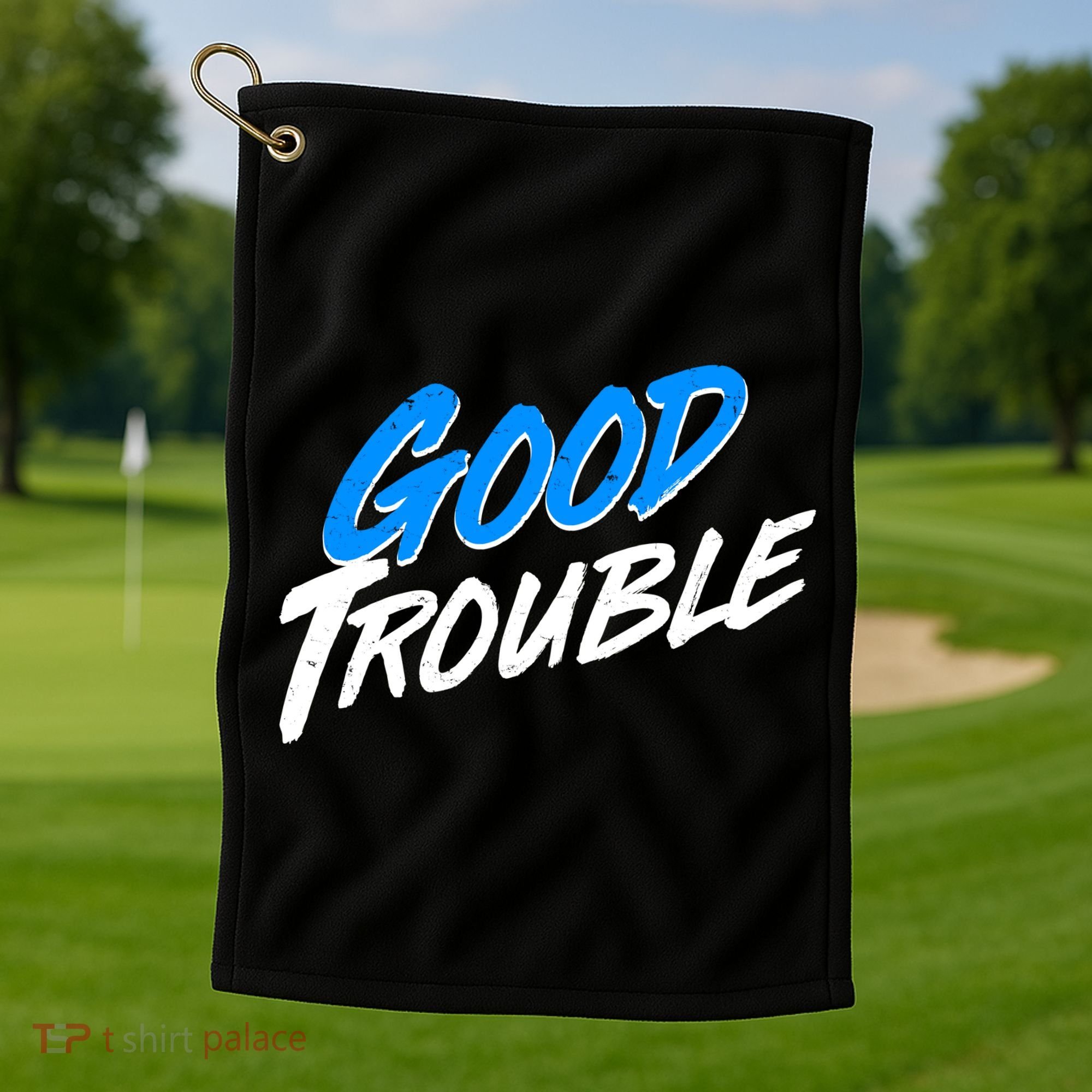 Good Trouble John Lewis Tribute Brush Stroke Golf Towel