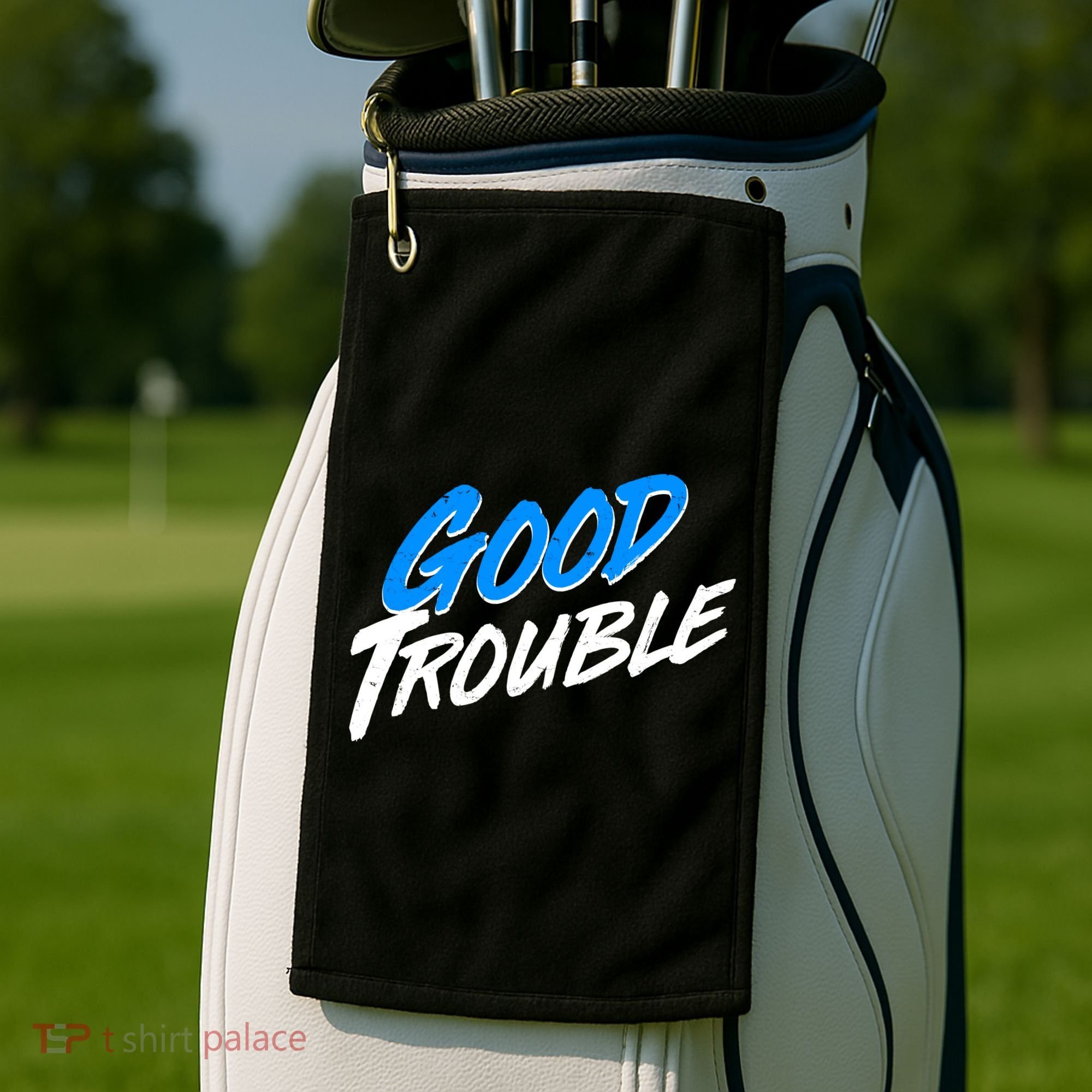Good Trouble John Lewis Tribute Brush Stroke Golf Towel