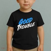 Good Trouble John Lewis Tribute Brush Stroke Toddler T-Shirt thumb 2