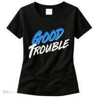 Good Trouble John Lewis Tribute Brush Stroke Women's T-Shirt thumb 0