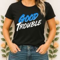 Good Trouble John Lewis Tribute Brush Stroke Women's T-Shirt thumb 2