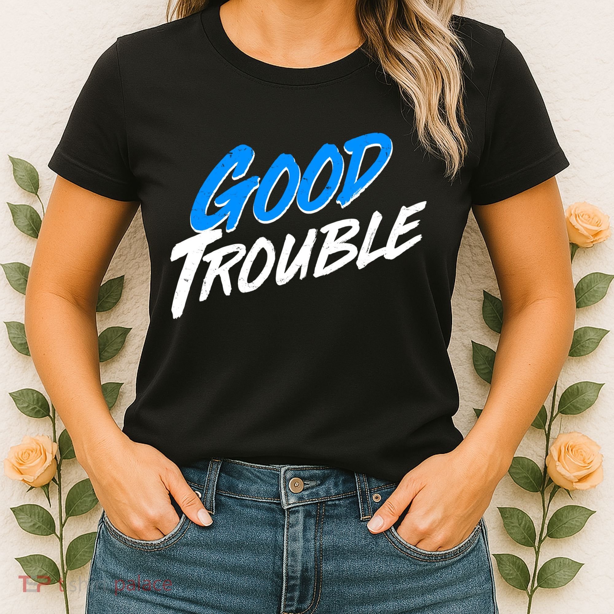 Good Trouble John Lewis Tribute Brush Stroke Women's T-Shirt