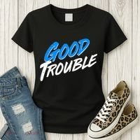 Good Trouble John Lewis Tribute Brush Stroke Women's T-Shirt thumb 3