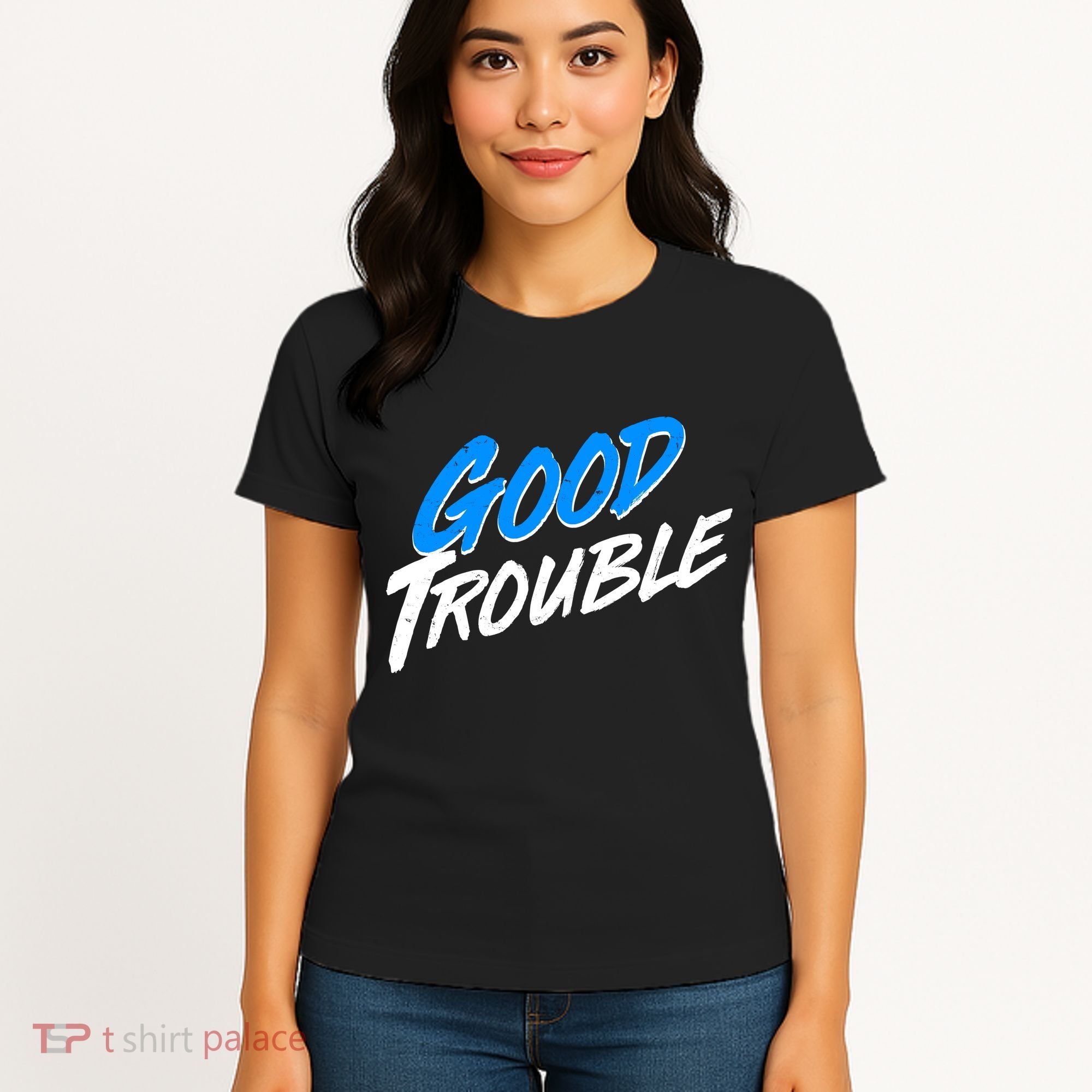Good Trouble John Lewis Tribute Brush Stroke Women's T-Shirt