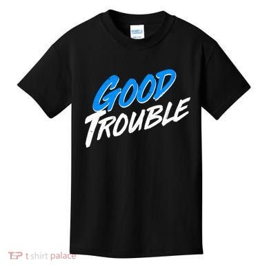 Good Trouble John Lewis Tribute Brush Stroke Kids T-Shirt