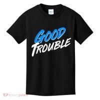 Good Trouble John Lewis Tribute Brush Stroke Kids T-Shirt thumb 0