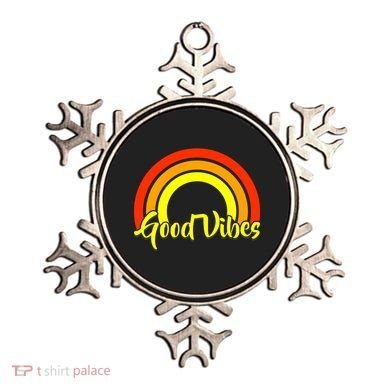 Good Vibes 80s Rainbow Ornament
