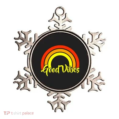 Good Vibes 80s Rainbow Ornament