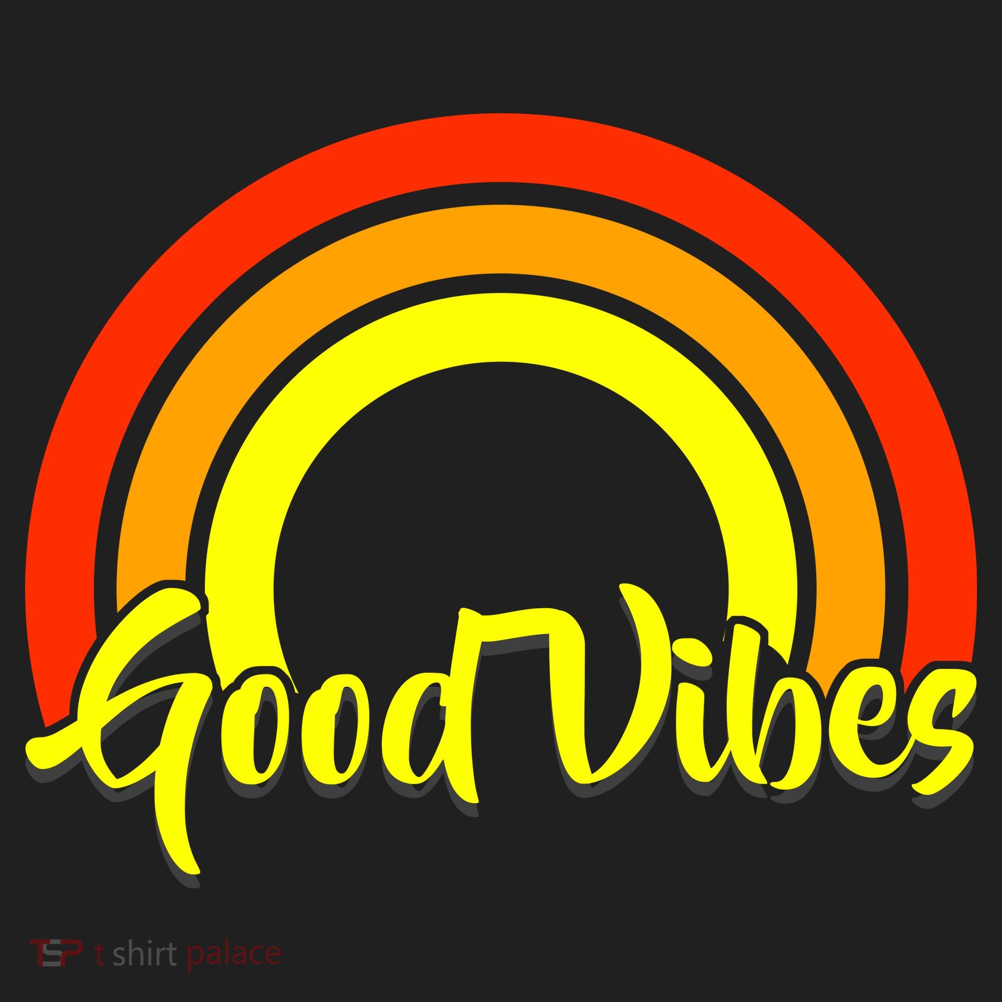Good Vibes 80s Rainbow Hat