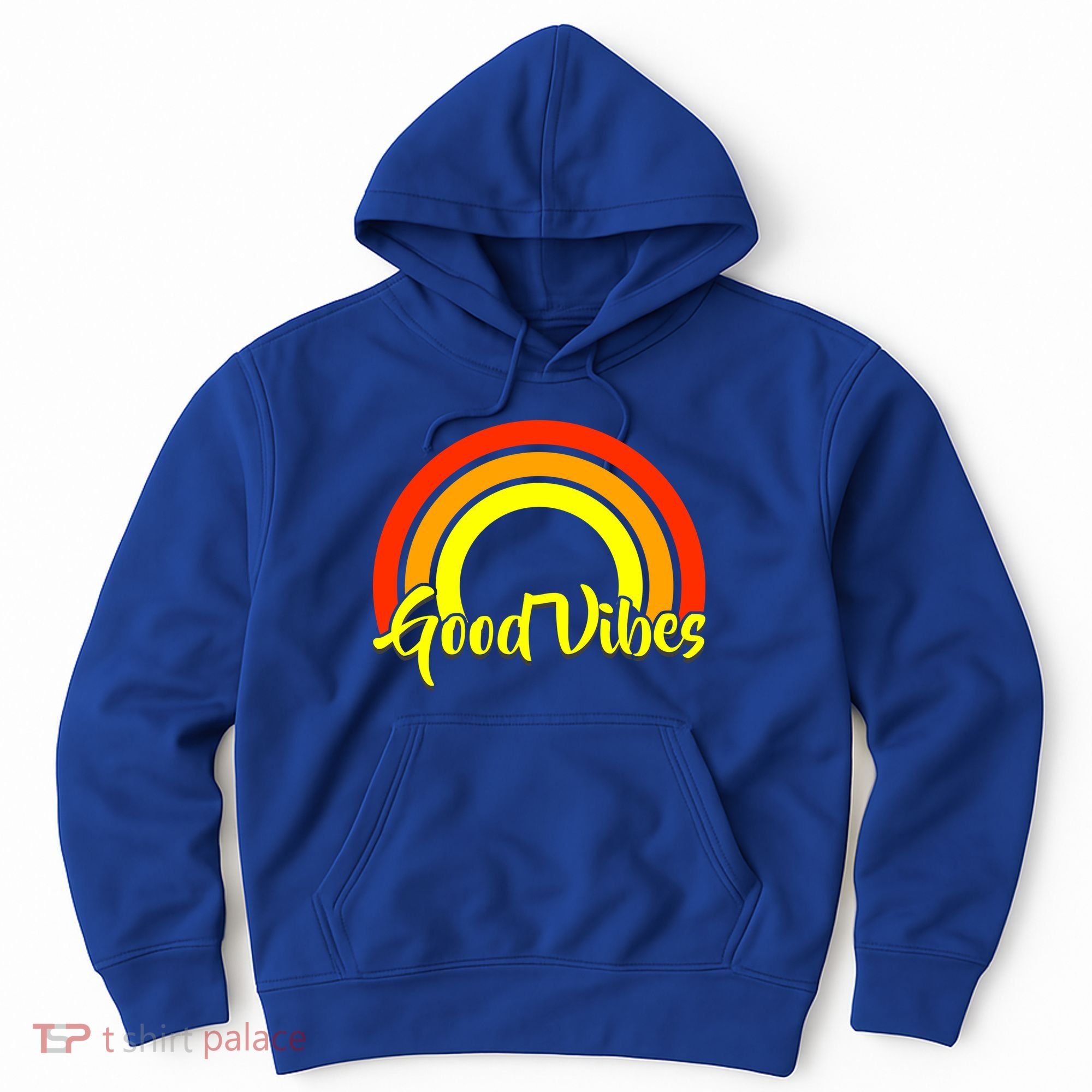 Good Vibes 80s Rainbow Hoodie