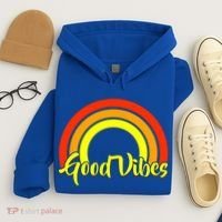 Good Vibes 80s Rainbow Hoodie thumb 4
