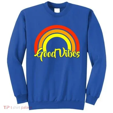 Good Vibes 80s Rainbow Sweatshirt