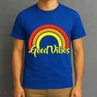 Good Vibes 80s Rainbow T-Shirt thumb 3