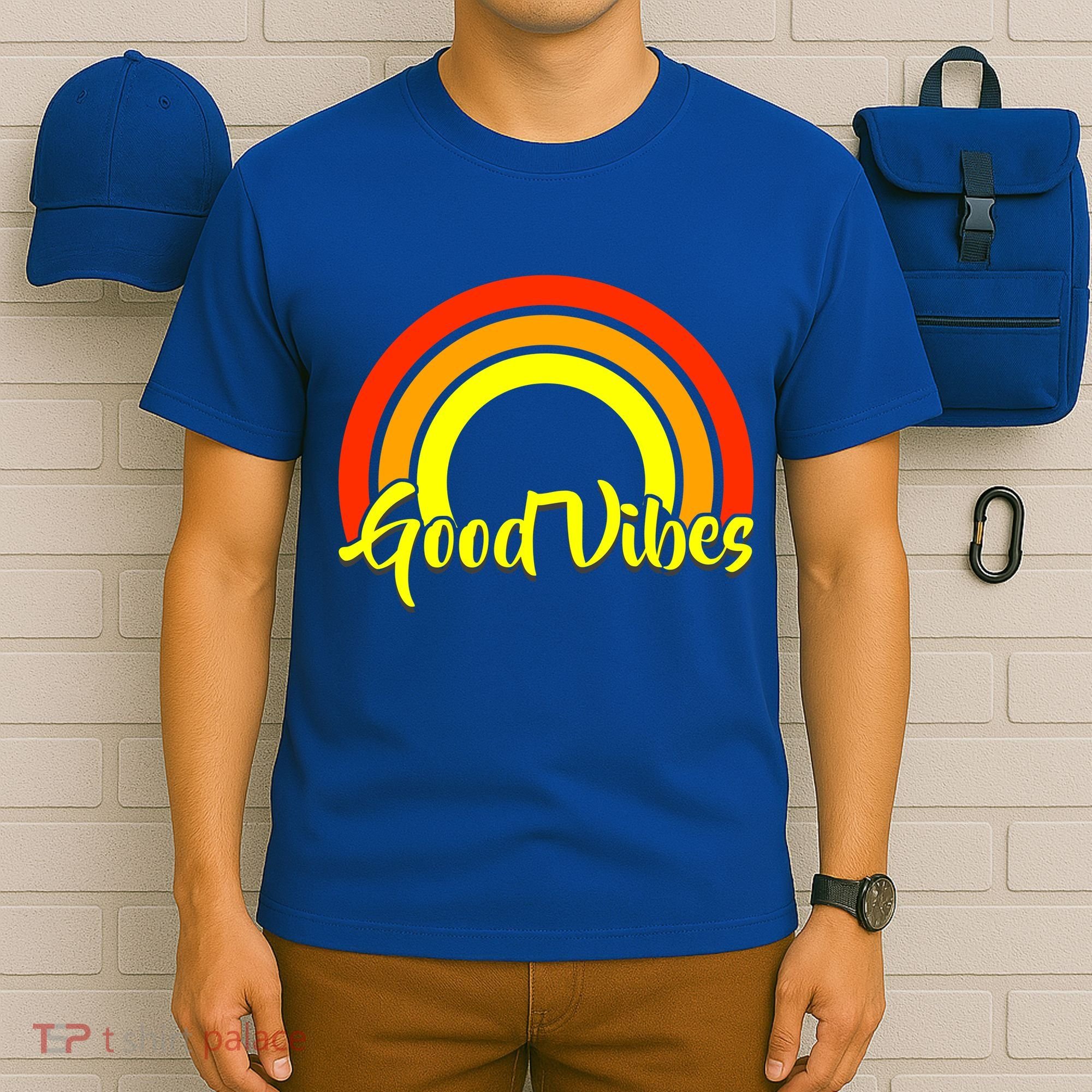 Good Vibes 80s Rainbow T-Shirt