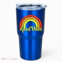 Good Vibes 80s Rainbow Tumbler thumb 0
