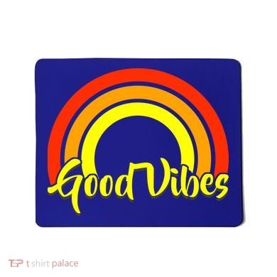 Good Vibes 80s Rainbow Mousepad