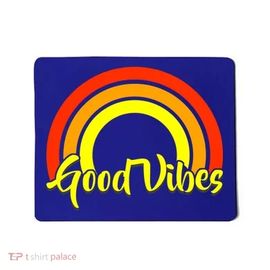 Good Vibes 80s Rainbow Mousepad