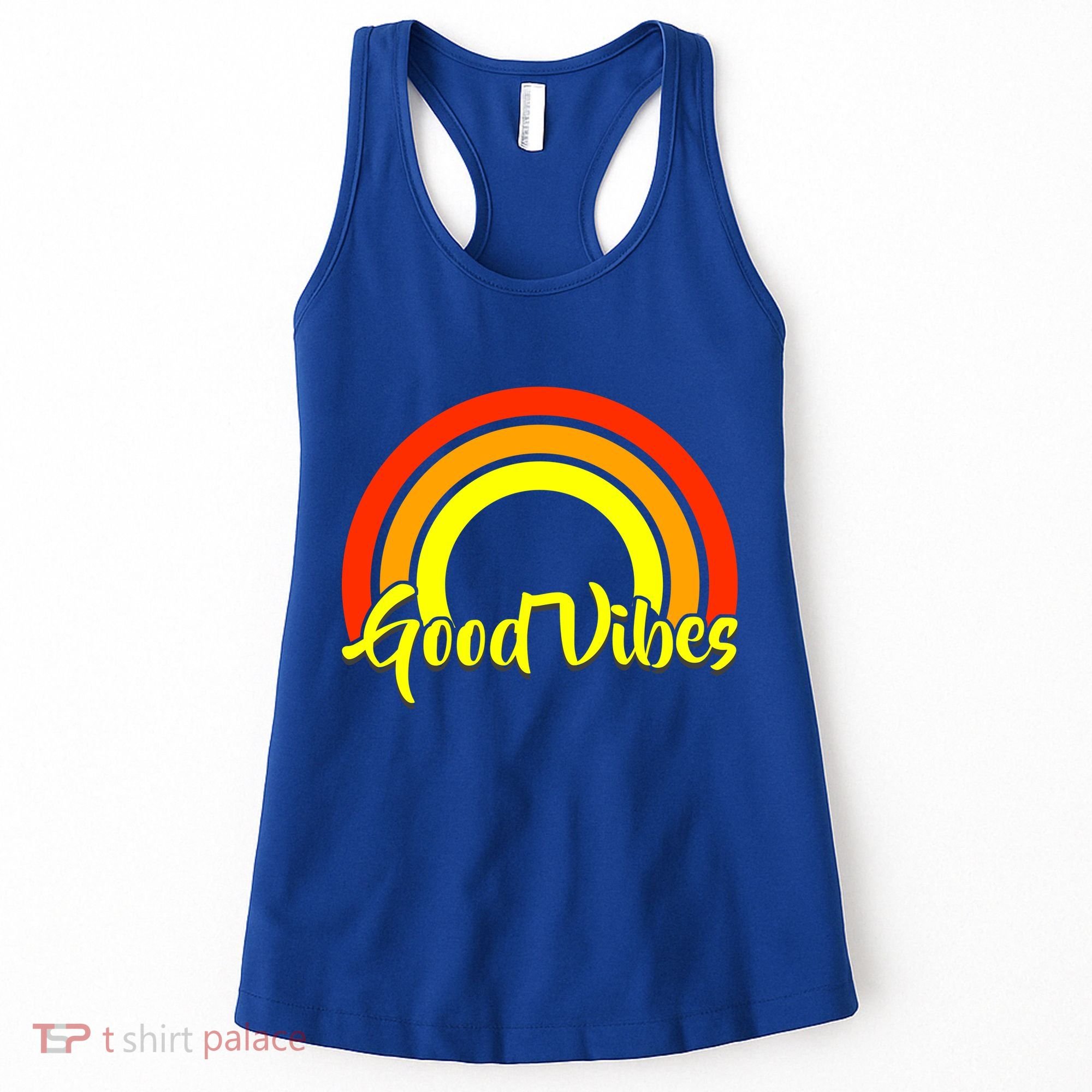 Good Vibes 80s Rainbow Women's Tank Top
