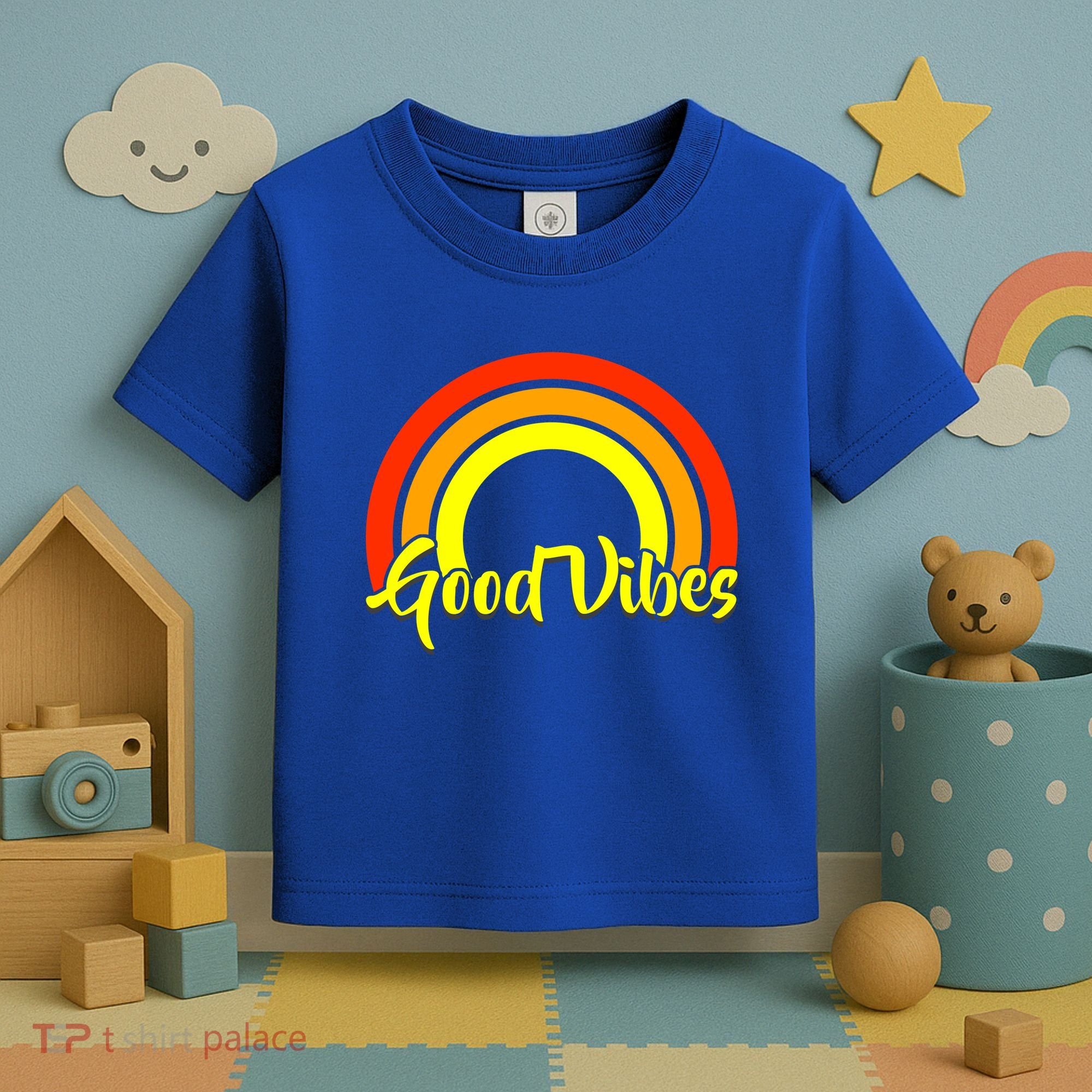 Good Vibes 80s Rainbow Toddler T-Shirt