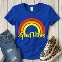 Good Vibes 80s Rainbow Women's T-Shirt thumb 3
