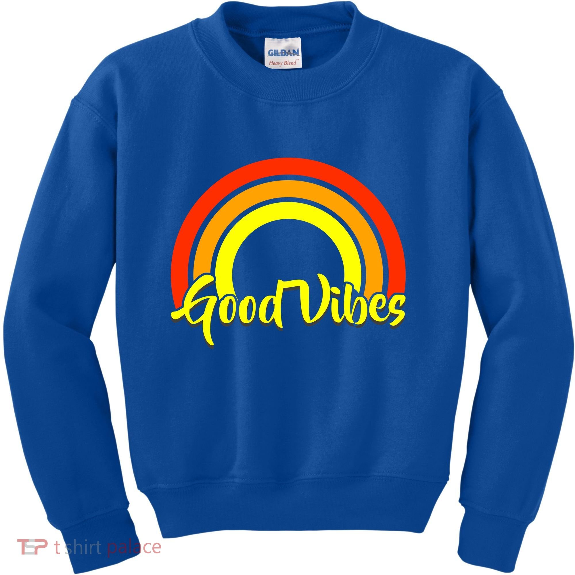 Good Vibes 80s Rainbow Kids Sweatshirt