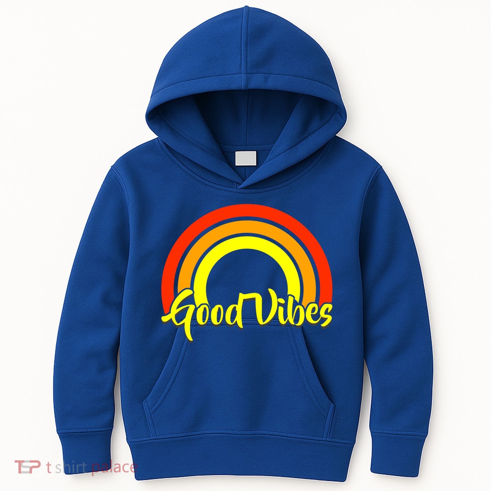 Good Vibes 80s Rainbow Kids Hoodie