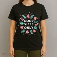 Good Vibes Only Flower T-Shirt thumb 4