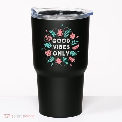Good Vibes Only Flower Tumbler
