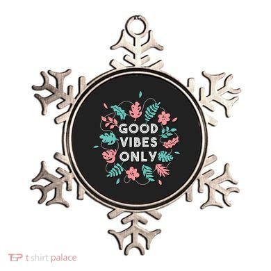 Good Vibes Only Flower Ornament