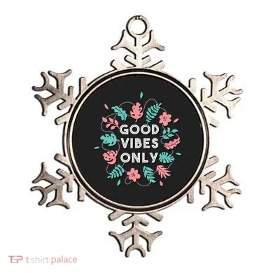 Good Vibes Only Flower Ornament