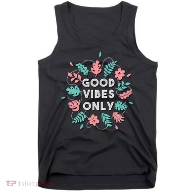 Good Vibes Only Flower Tank Top
