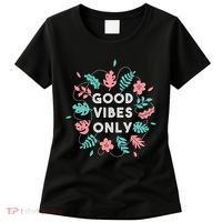 Good Vibes Only Flower Women's T-Shirt thumb 0
